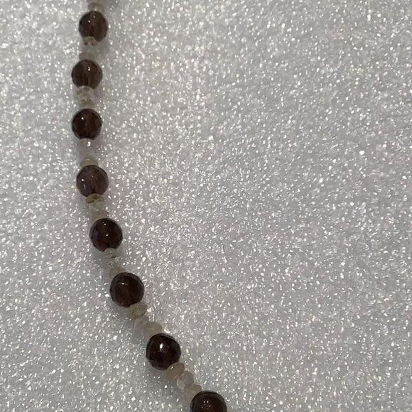 Smokey Topaz and Citrine Necklace